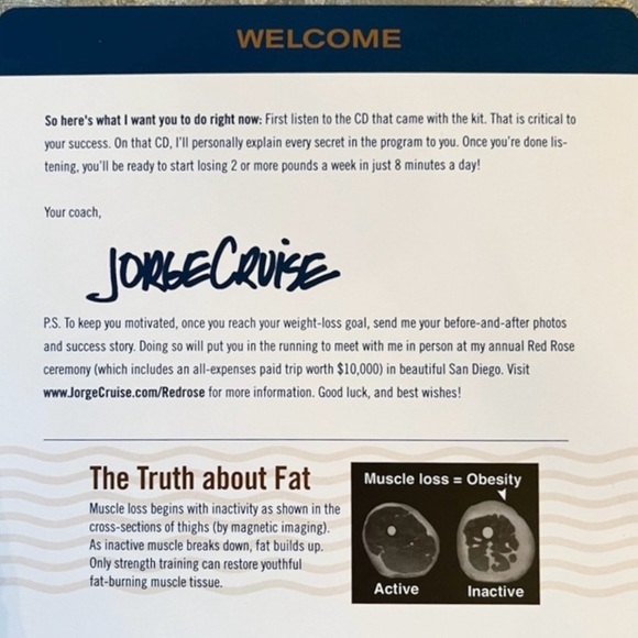 NWT-Jorge Cruise-8 Minutes in the Morning for Extra Easy Weight Loss-Card Kit - Picture 4 of 10